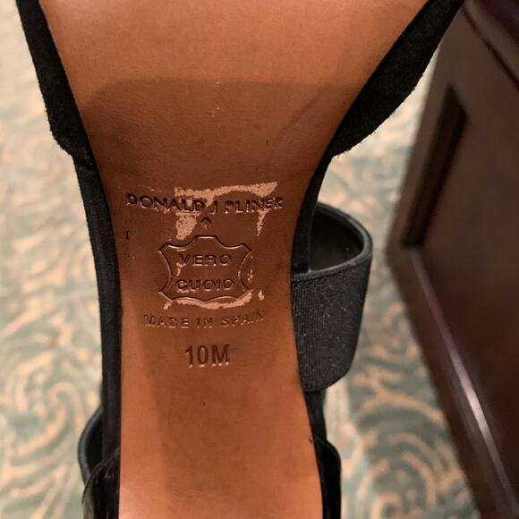 BRAND NEW Donald J. Pliner Black ‘Prime’ pointy toe heels Size 10 - Picture 8 of 8